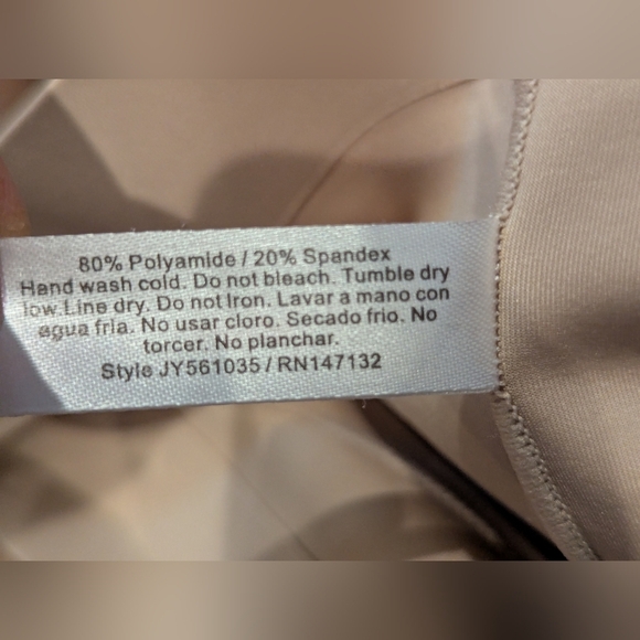 STRM LINE Firm Control nude Bonded Leg Hi Waist Shaping Brief Panty Womens Sz S - Picture 8 of 8